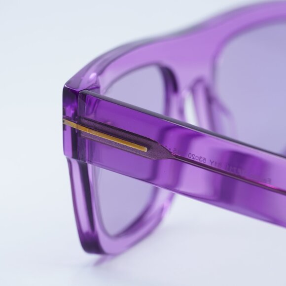 Tom Ford FT0711 81Y Fausto Sunglasses Violet Square Frame, Violet Lenses - Picture 8 of 11